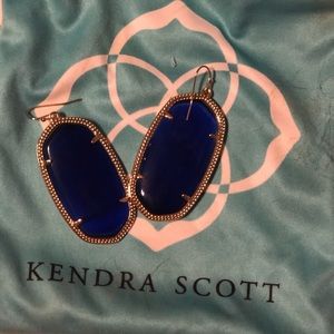 Kendra Scott Royal Blue Opaque Earrings